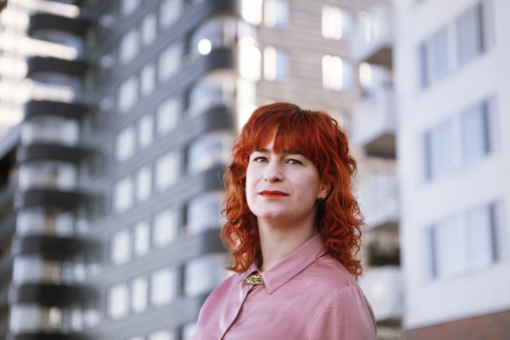 Porträtt av författare Sandra Dahlén