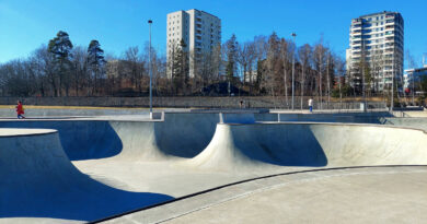 Skejtpoolen i Högdalens skatepark
