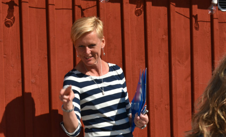 Ulrika Unell på Lärande i Sverige talar till sina anställda om vikten av innovation på företag