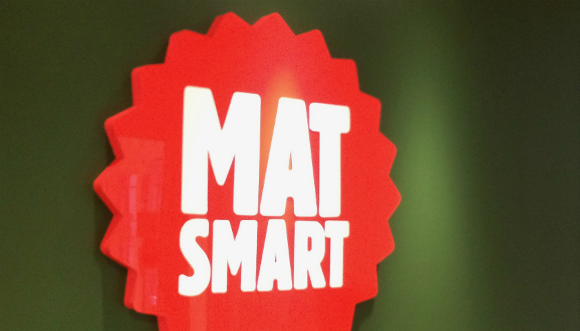 Matsmarts rödvita logotyp
