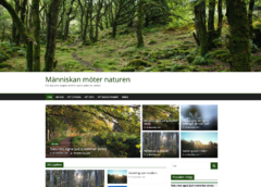 Skärmdump av sajten Människan möter naturen.